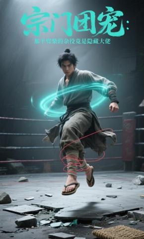 短剧《宗门团宠：那个劈柴的杂役竟是隐藏大佬》海报