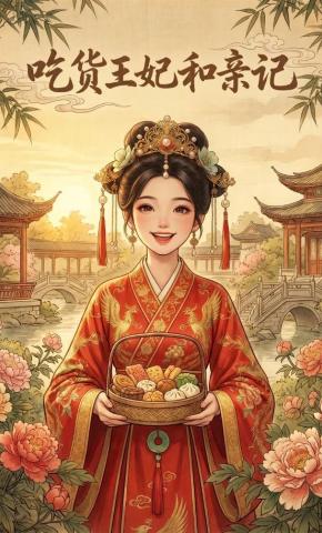 短剧《吃货王妃和亲记》海报