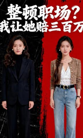 短剧《整顿职场？我让她赔三百万》海报