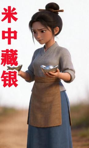 短剧《米中藏银》海报