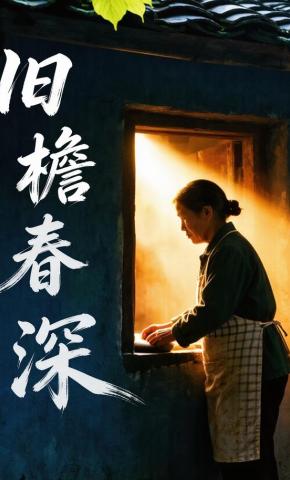 短剧《旧檐春深》海报