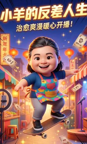 短剧《小羊的反差人生》海报