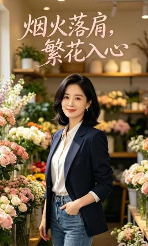 短剧《烟火落肩，繁花入心》海报