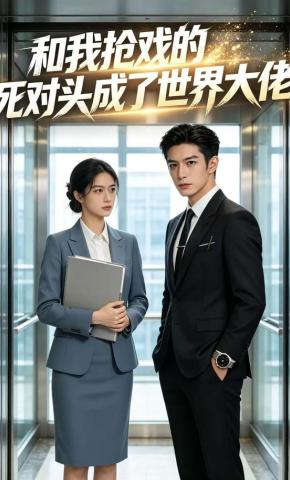 短剧《和我抢戏的死对头成了世界大佬》海报