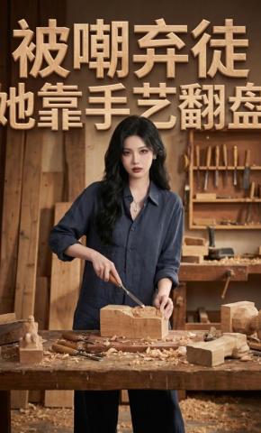 短剧《被嘲弃徒她靠手艺翻盘》海报