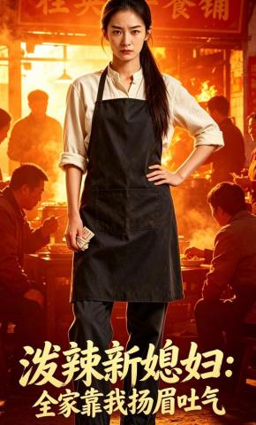 短剧《泼辣新媳妇：全家靠我扬眉吐气》海报