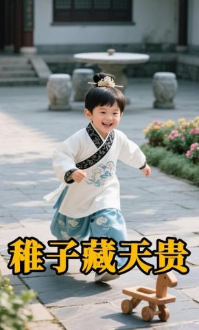 短剧《稚子藏天贵》海报