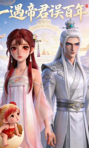 短剧《一遇帝君误百年》海报