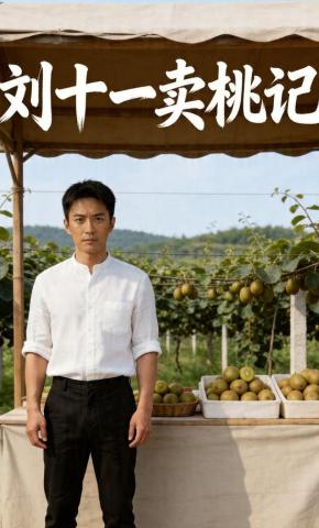 短剧《刘十一卖桃记》海报