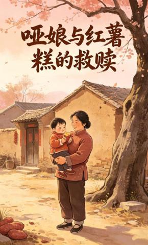 短剧《哑娘与红薯糕的救赎》海报