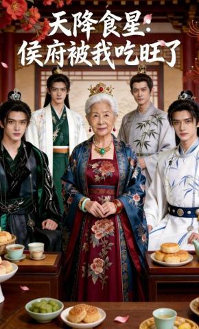 短剧《天降食星：侯府被我吃旺了》海报