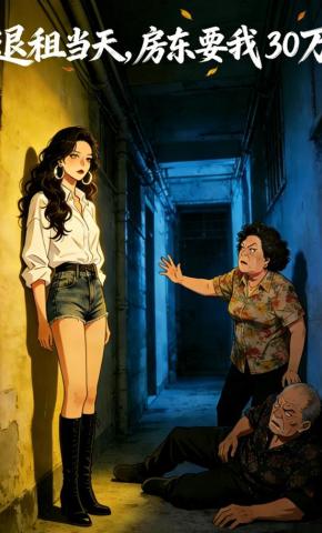 短剧《退租当天，房东要我30万》海报