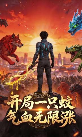 短剧《开局一只蚊，气血无限涨》海报