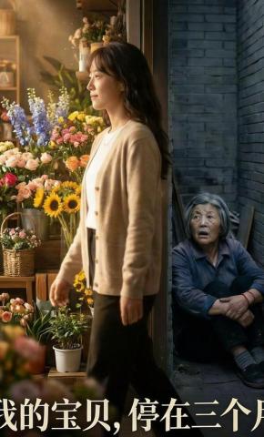 短剧《我的宝贝，停在三个月》海报