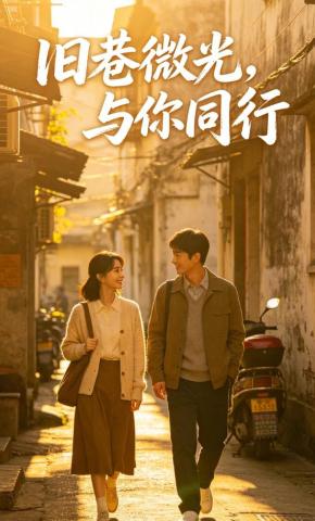 短剧《旧巷微光，与你同行》海报