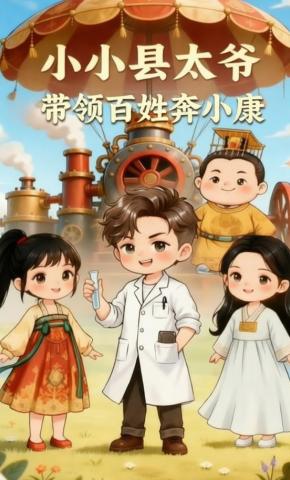 短剧《小小县太爷带领百姓奔小康》海报