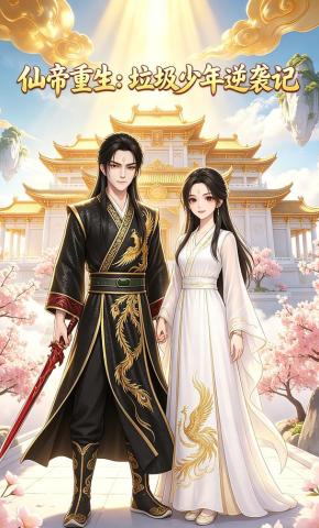 短剧《仙帝重生：垃圾少年逆袭记》海报