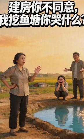 短剧《建房你不同意，我挖鱼塘你哭什么？》海报