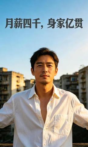 短剧《月薪四千，身家亿贯》海报