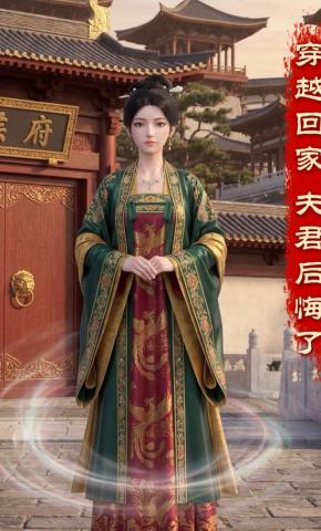 短剧《穿越回家夫君后悔了》海报