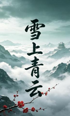 短剧《雪上青云》海报