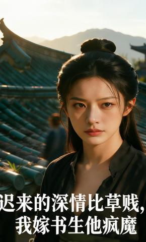 短剧《迟来的深情比草贱，我嫁书生他疯魔》海报