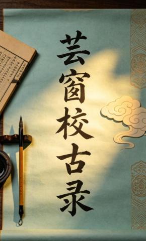 短剧《芸窗校古录》海报