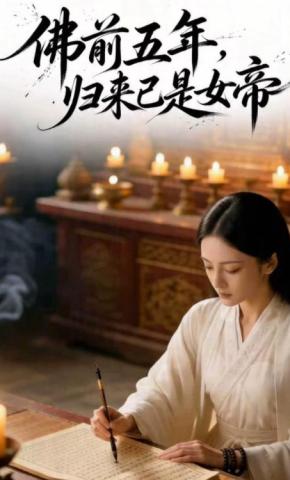 短剧《佛前五年，归来已是女帝》海报