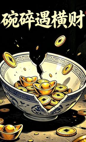 短剧《碗碎遇横财》海报