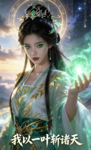 短剧《我以一叶斩诸天》海报