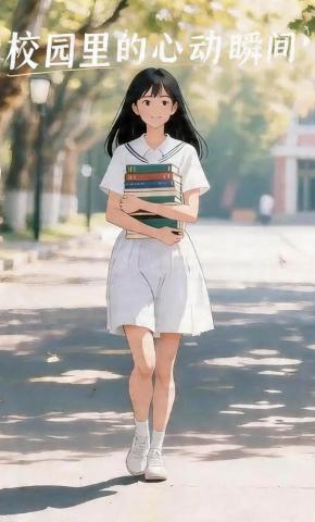 短剧《校园里的心动瞬间》海报