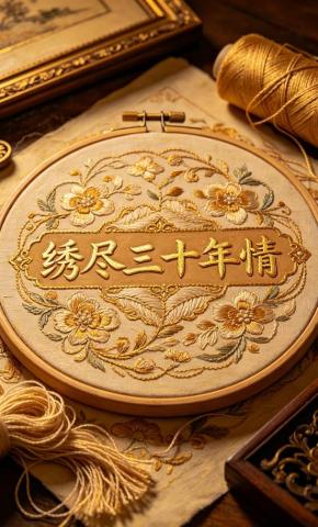 短剧《绣尽三十年情》海报