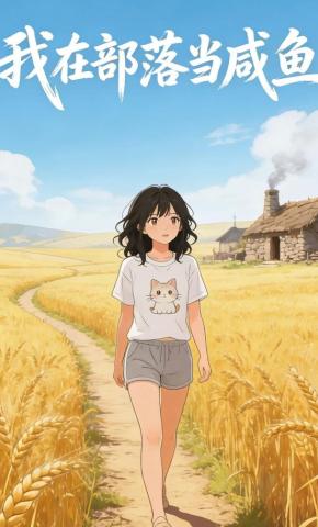 短剧《我在部落当咸鱼》海报