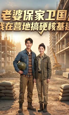 短剧《老婆保家卫国，我在营地搞硬核基建》海报