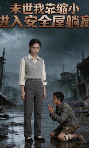短剧《末世我靠缩小进入安全屋躺赢》海报