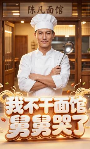 短剧《我不干面馆舅舅哭了》海报