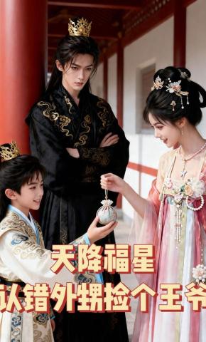 短剧《天降福星：错认外甥捡个王爷》海报