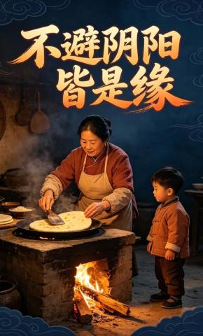 短剧《不避阴阳皆是缘》海报