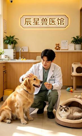 短剧《辰星兽医馆》海报