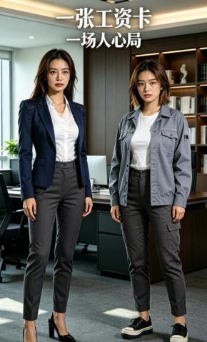 短剧《一张工资卡，一场人心局》海报