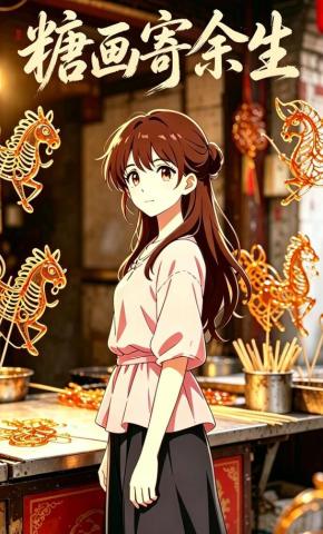 短剧《糖画寄余生》海报