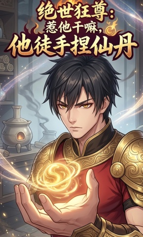 短剧《绝世狂尊：惹他干嘛，他徒手捏仙丹》海报