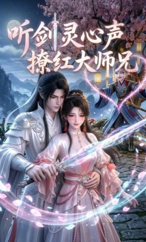 短剧《听剑灵心声撩红大师兄》海报