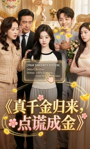 短剧《真千金归来，点谎成金》海报