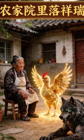 短剧《农家院里落祥瑞》海报