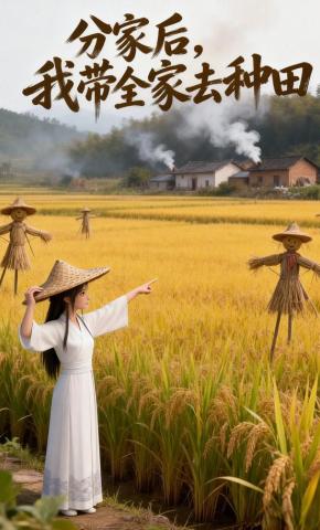 短剧《分家后，我带全家去种田》海报
