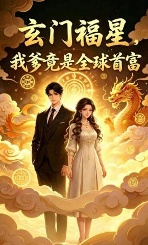 短剧《玄门福星，我爹竟是全球首富》海报