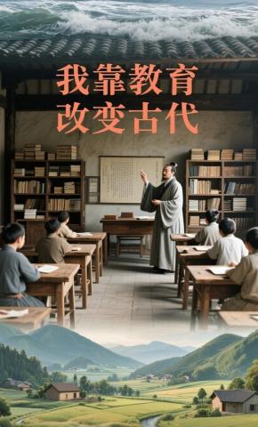 短剧《我靠教育改变古代》海报