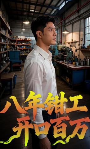 短剧《八年钳工开口百万》海报