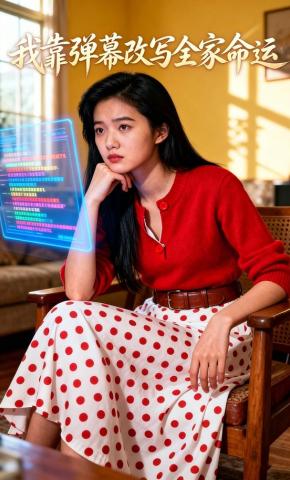 短剧《我靠弹幕改写全家命运》海报